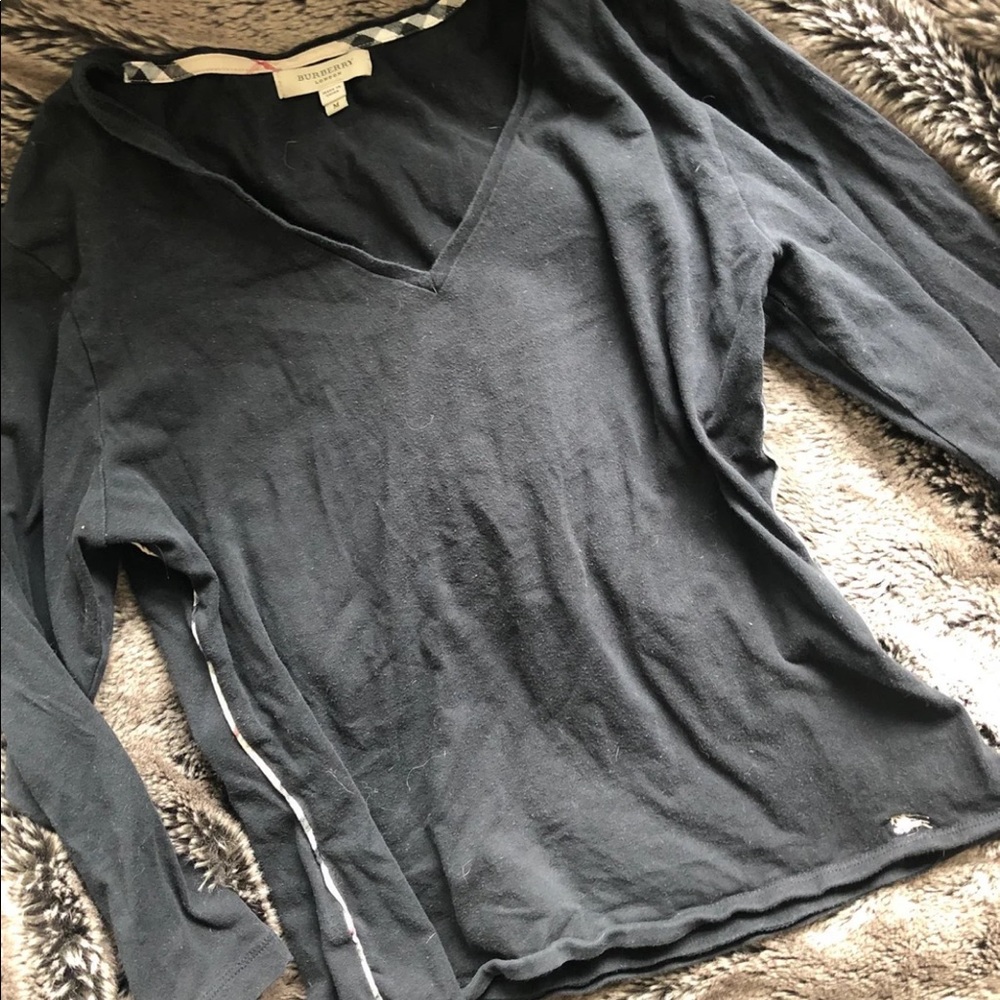Burberry Quarter Sleeve Top